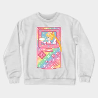 Anime Handheld Pixel Art Crewneck Sweatshirt